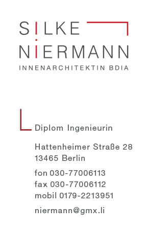 Silke Niermann Innenarchitektur - Visitenkarte